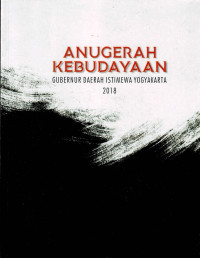 Image of Anugerah Kebudayaan Gubernur Daerah Istimewa Yogyakarta 2018